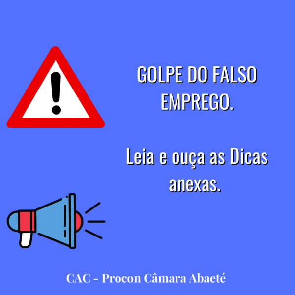 GOLPE DO FALSO EMPREGO